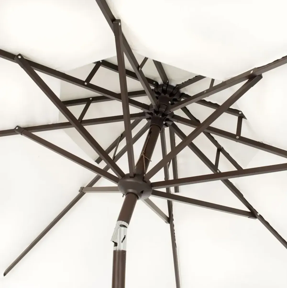 Milan Fringe 9ft Double Top Crank Umbrella