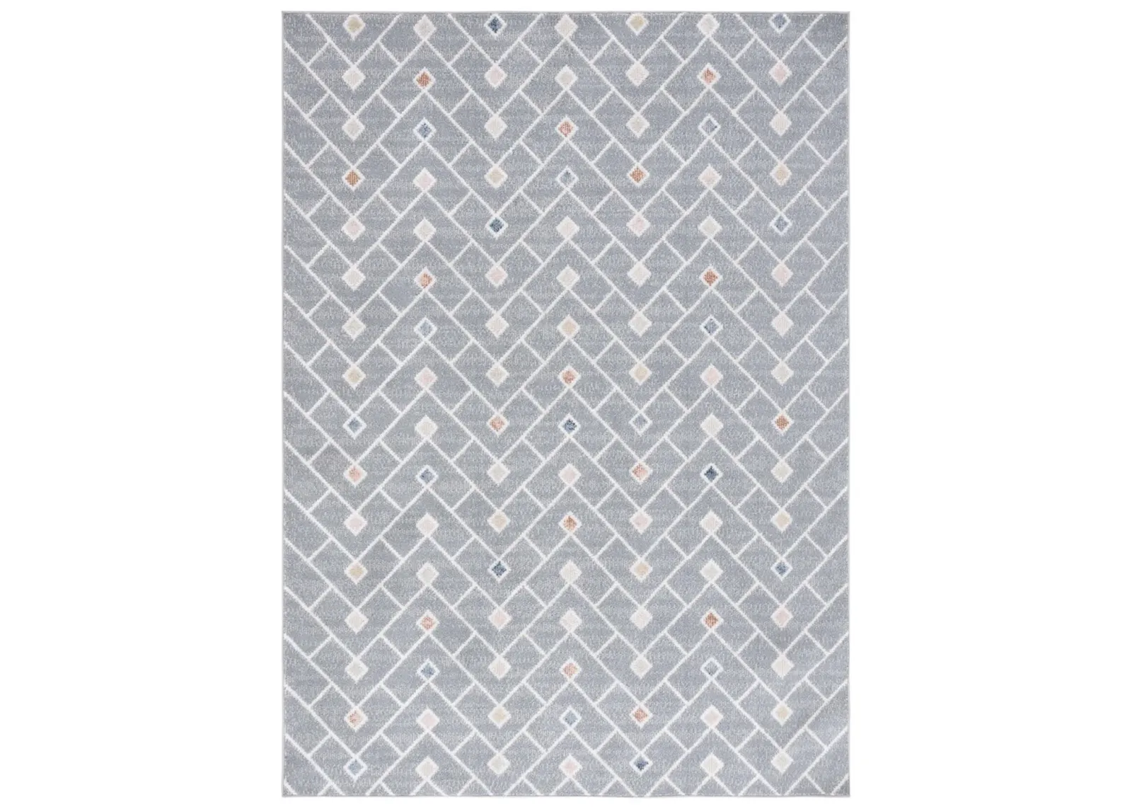 BLAIR WASHABLE 230 Grey 5'-3' X 7'-6' Medium Rectangle Rug