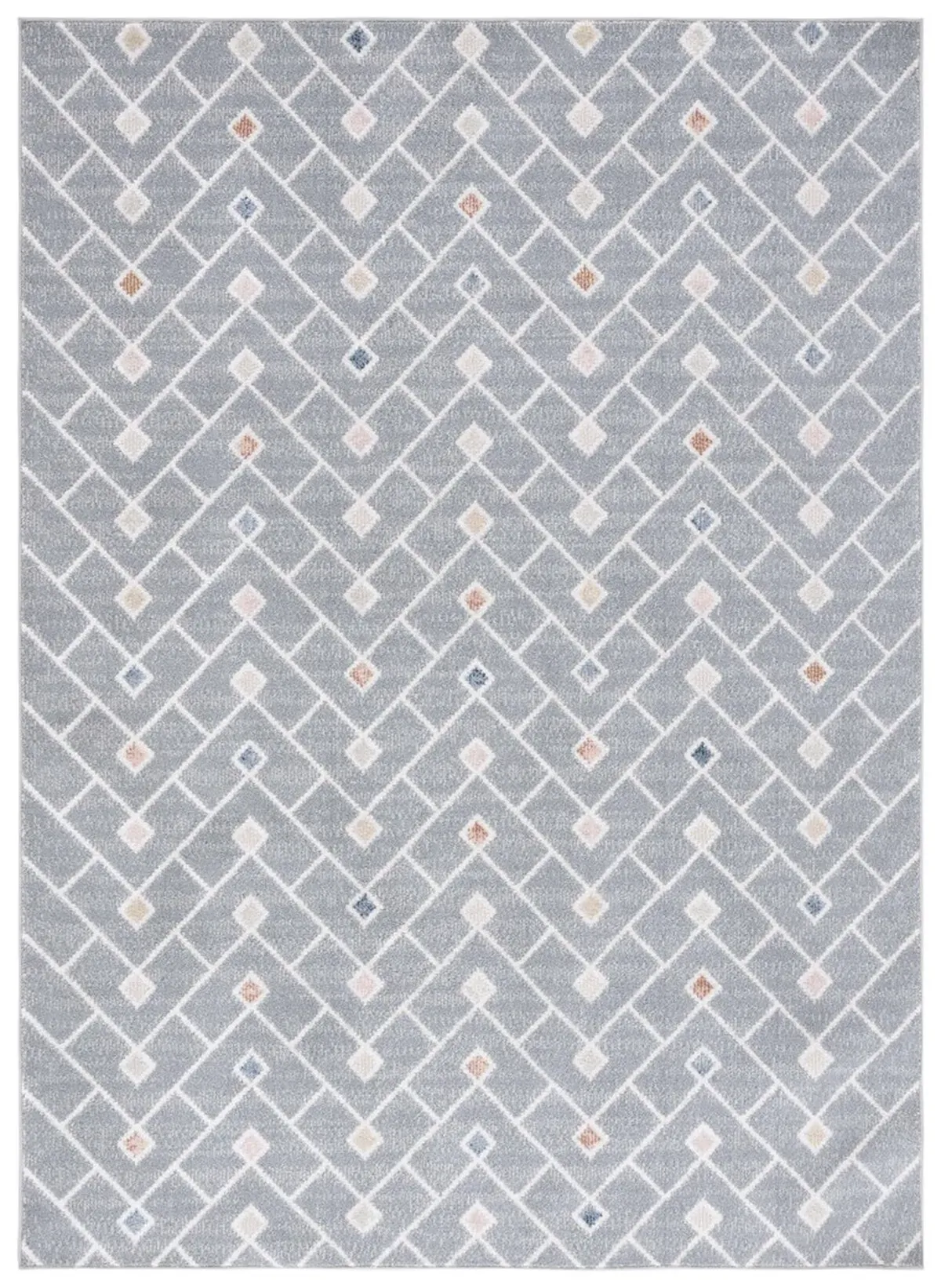 BLAIR WASHABLE 230 Grey 5'-3' X 7'-6' Medium Rectangle Rug