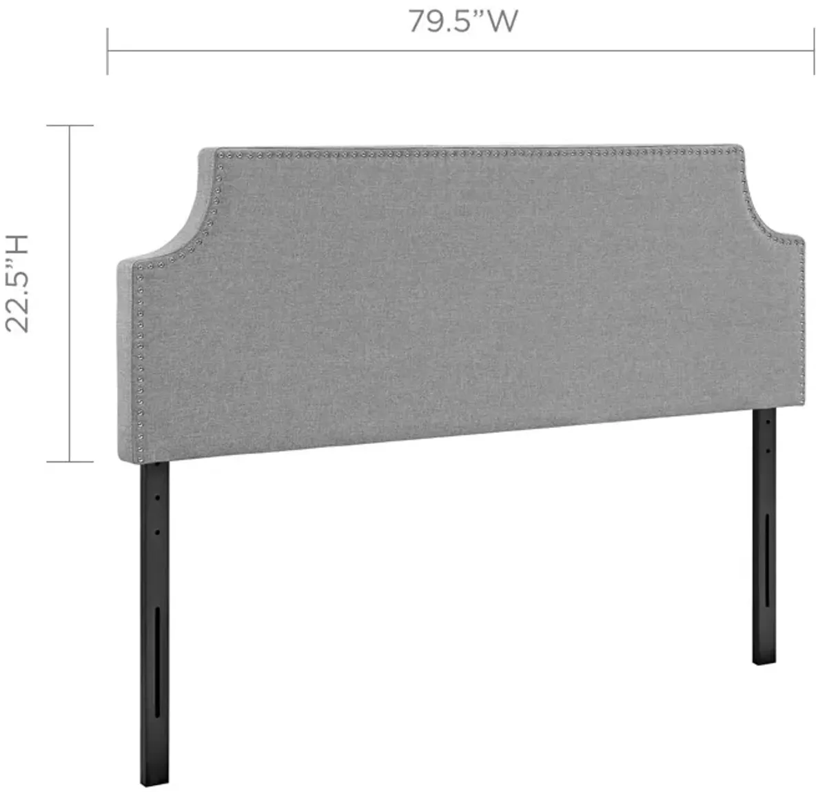 Laura King Upholstered Fabric Headboard