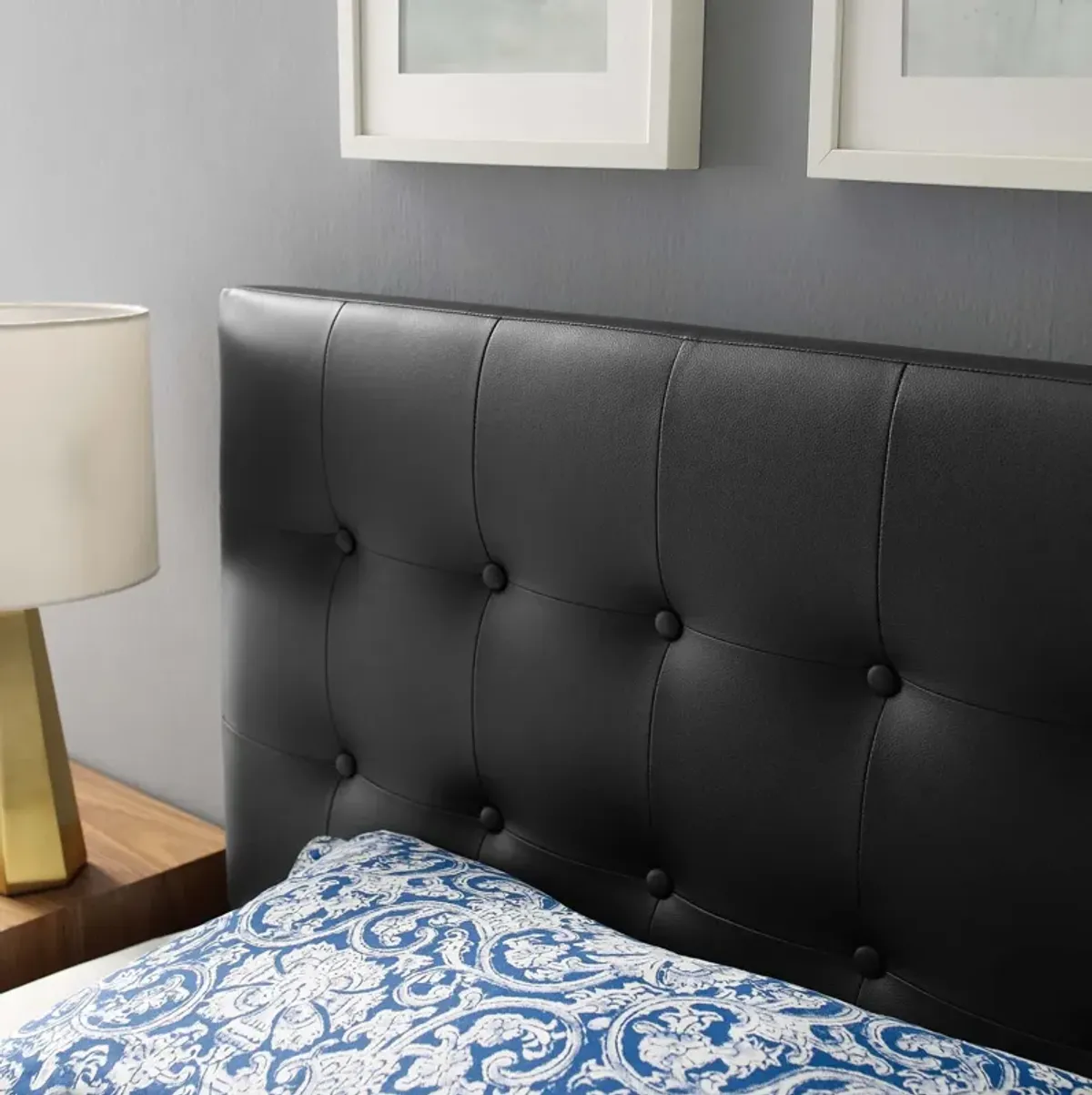 Emily Twin Upholstered Vinyl Headboard