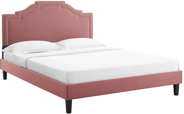 Adelaide Performance Velvet King Platform Bed