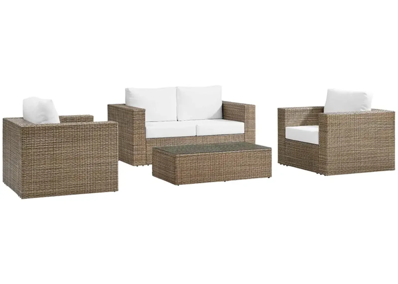 Convene Outdoor Patio Outdoor Patio 4-Piece Furniture Set