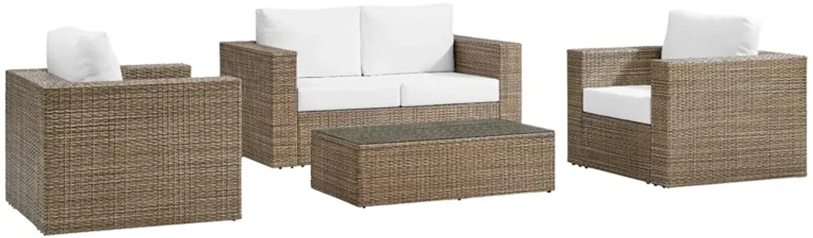 Convene Outdoor Patio Outdoor Patio 4-Piece Furniture Set