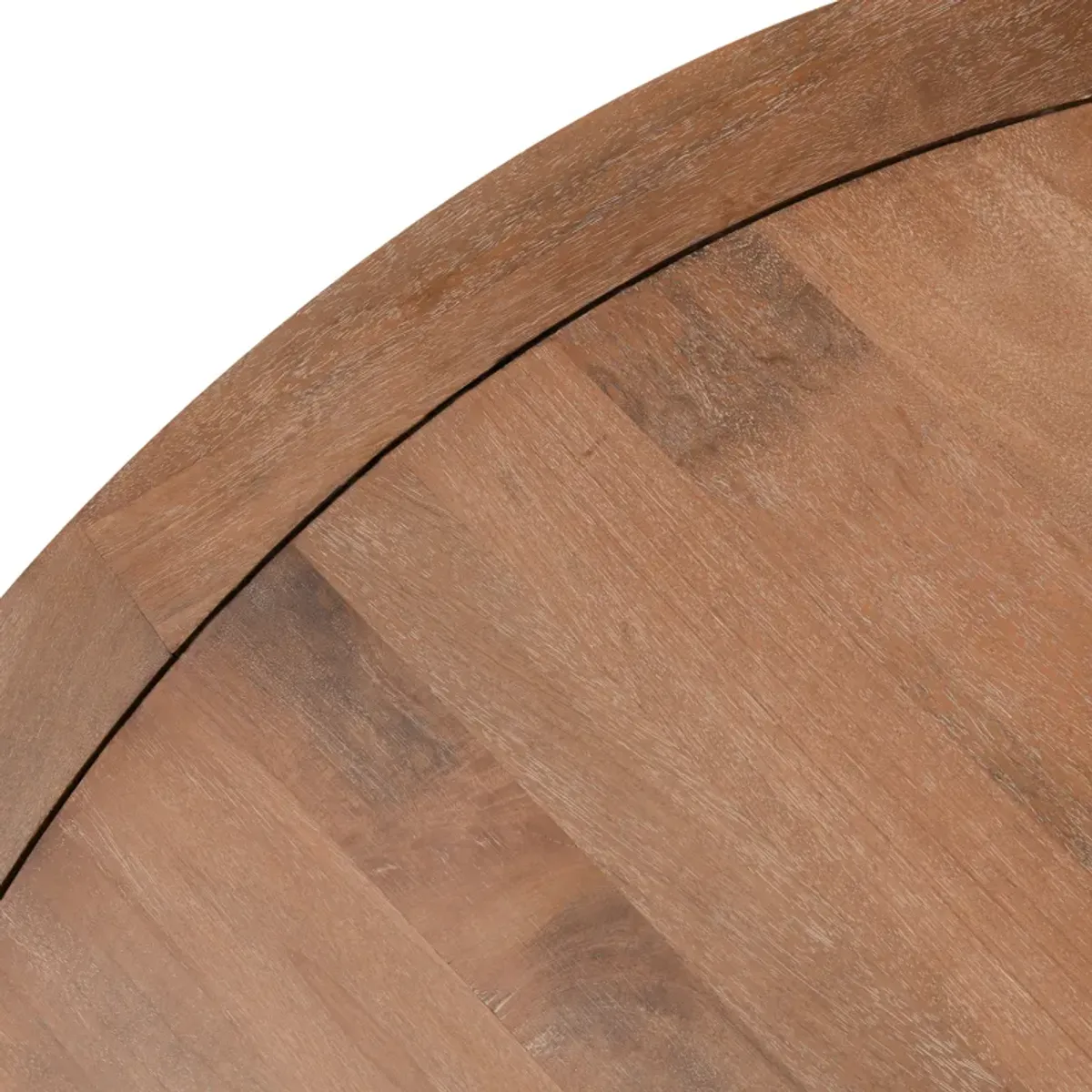 Selena 60" Round Mango Wood Dining Table in Umber