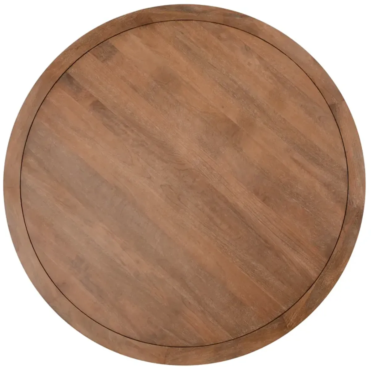 Selena 60" Round Mango Wood Dining Table in Umber