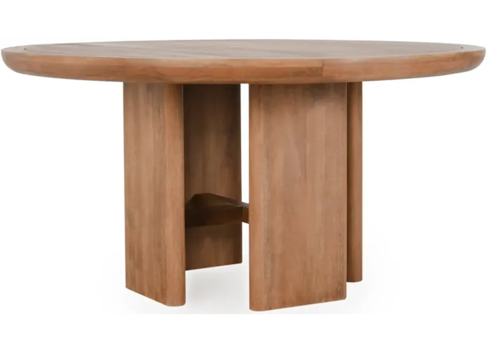 Selena 60" Round Mango Wood Dining Table in Umber