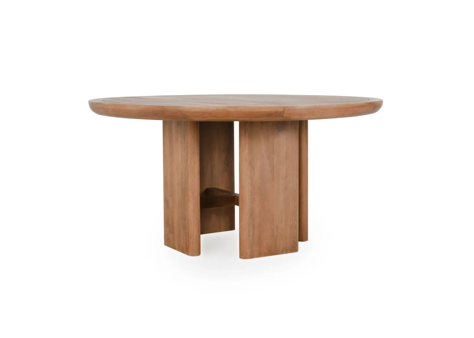 Selena 60" Round Mango Wood Dining Table in Umber