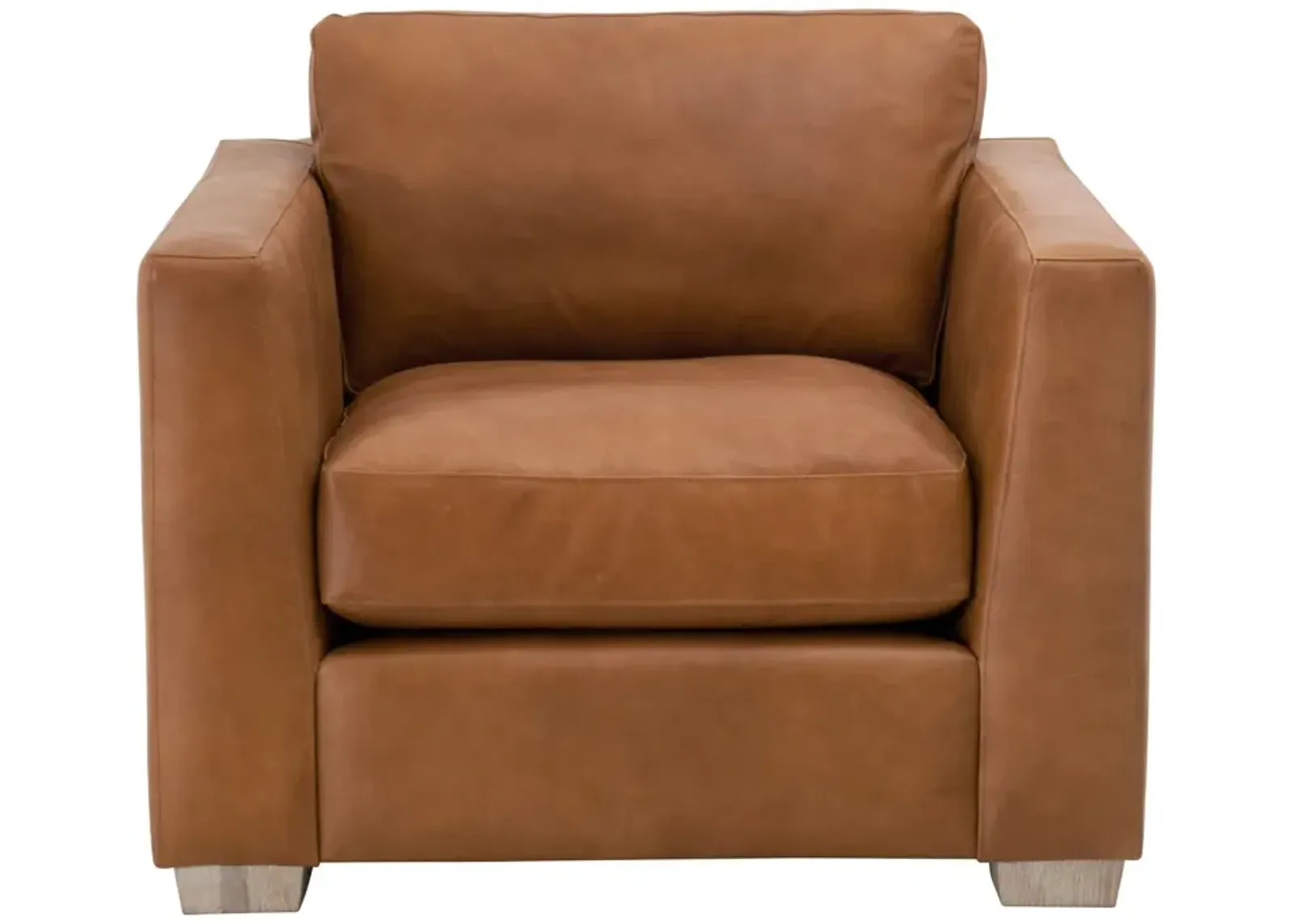 Hayden Leather Taper Armchair