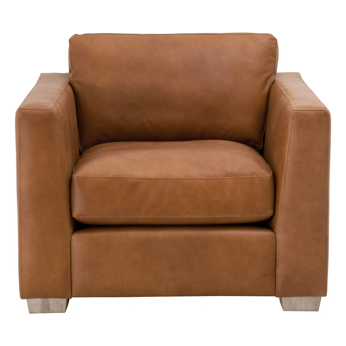 Hayden Leather Taper Armchair