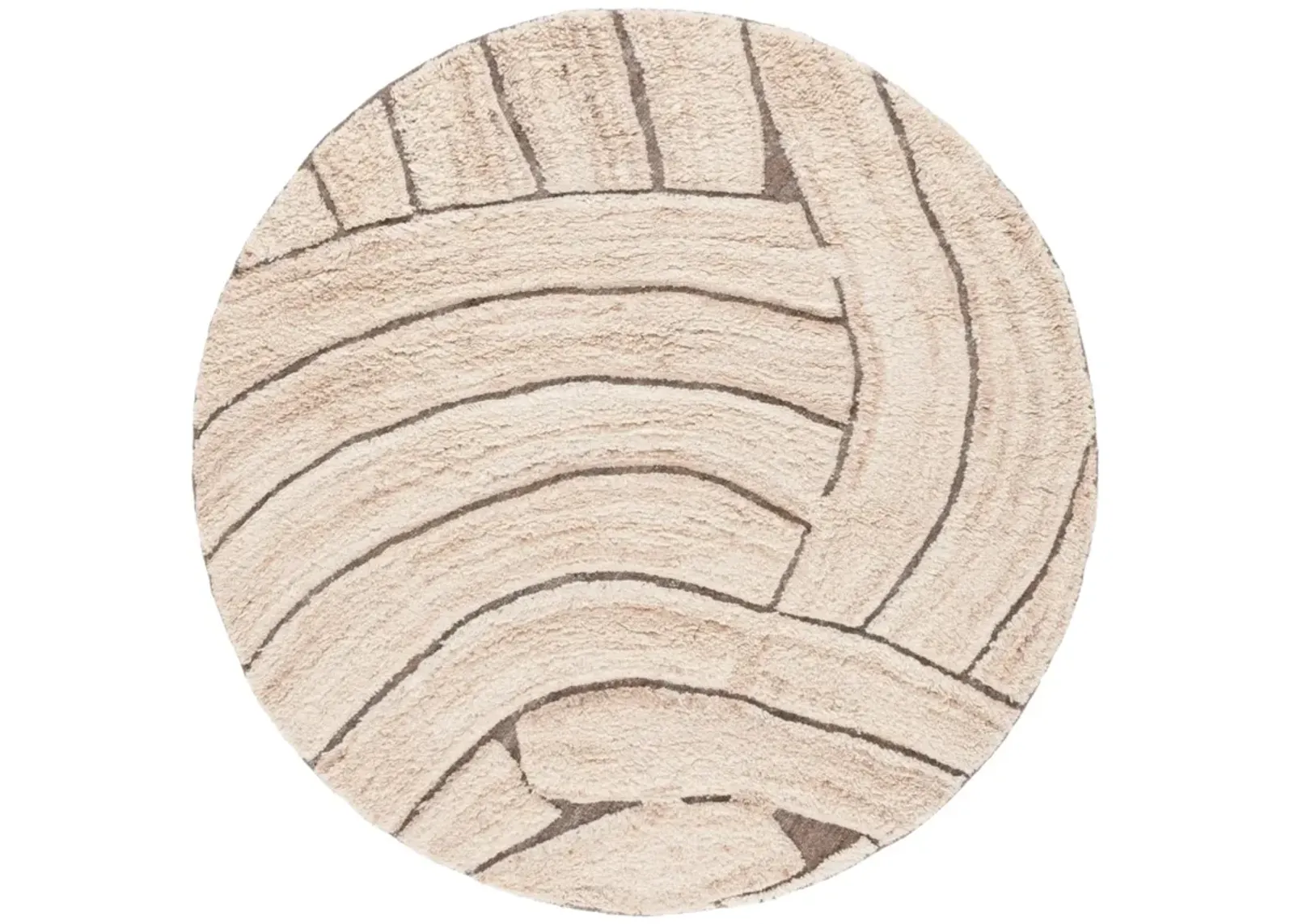 CASABLANCA 794 NATURAL  6' x 6' Round Round Rug