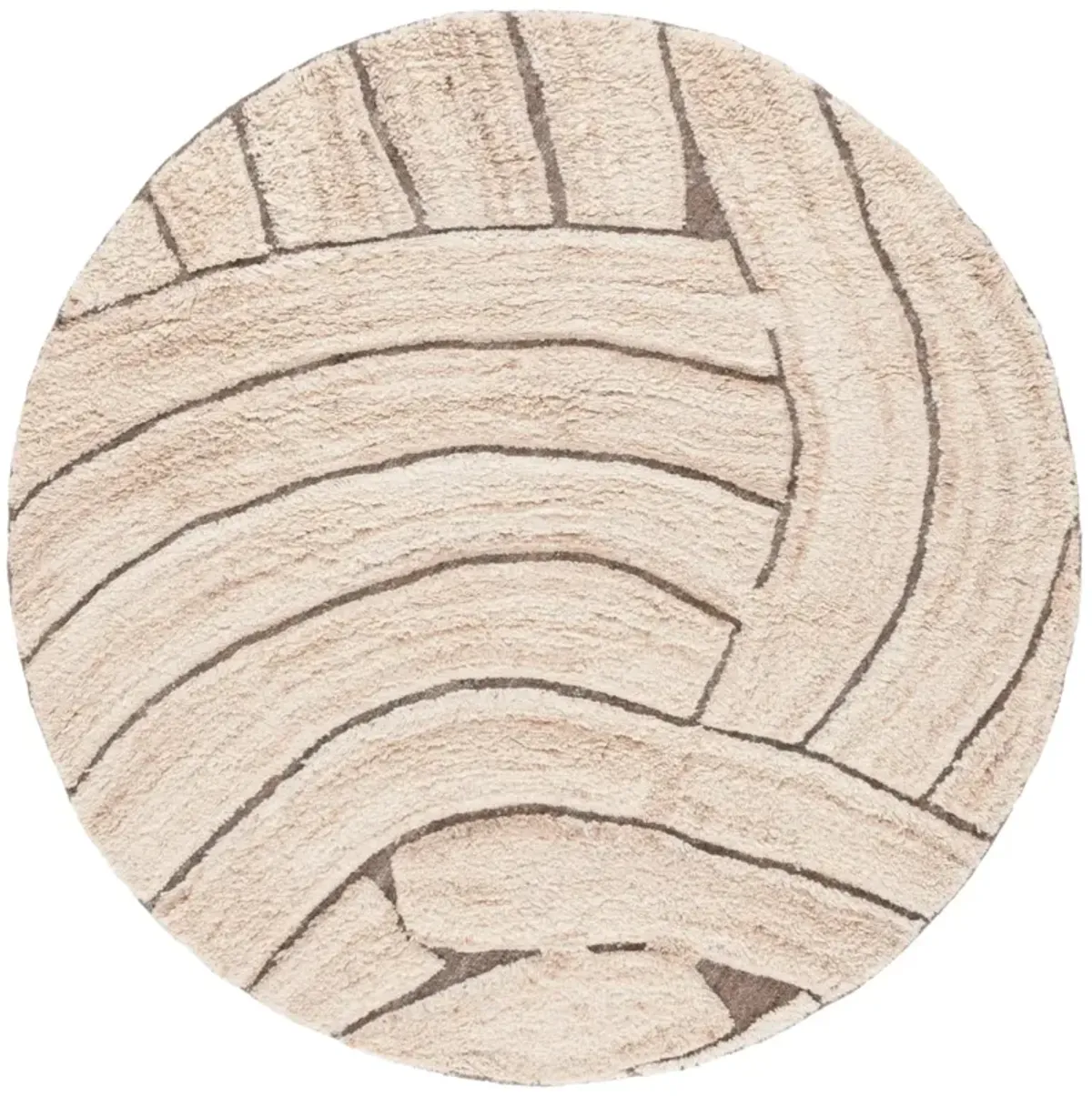 CASABLANCA 794 NATURAL  6' x 6' Round Round Rug