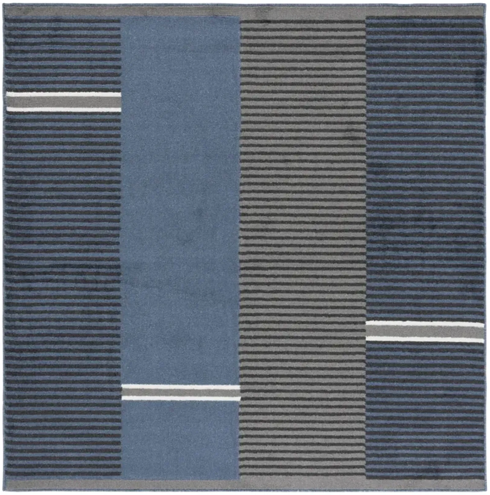 PYRAMID 234 NAVY  6'-7' x 6'-7' Square Square Rug