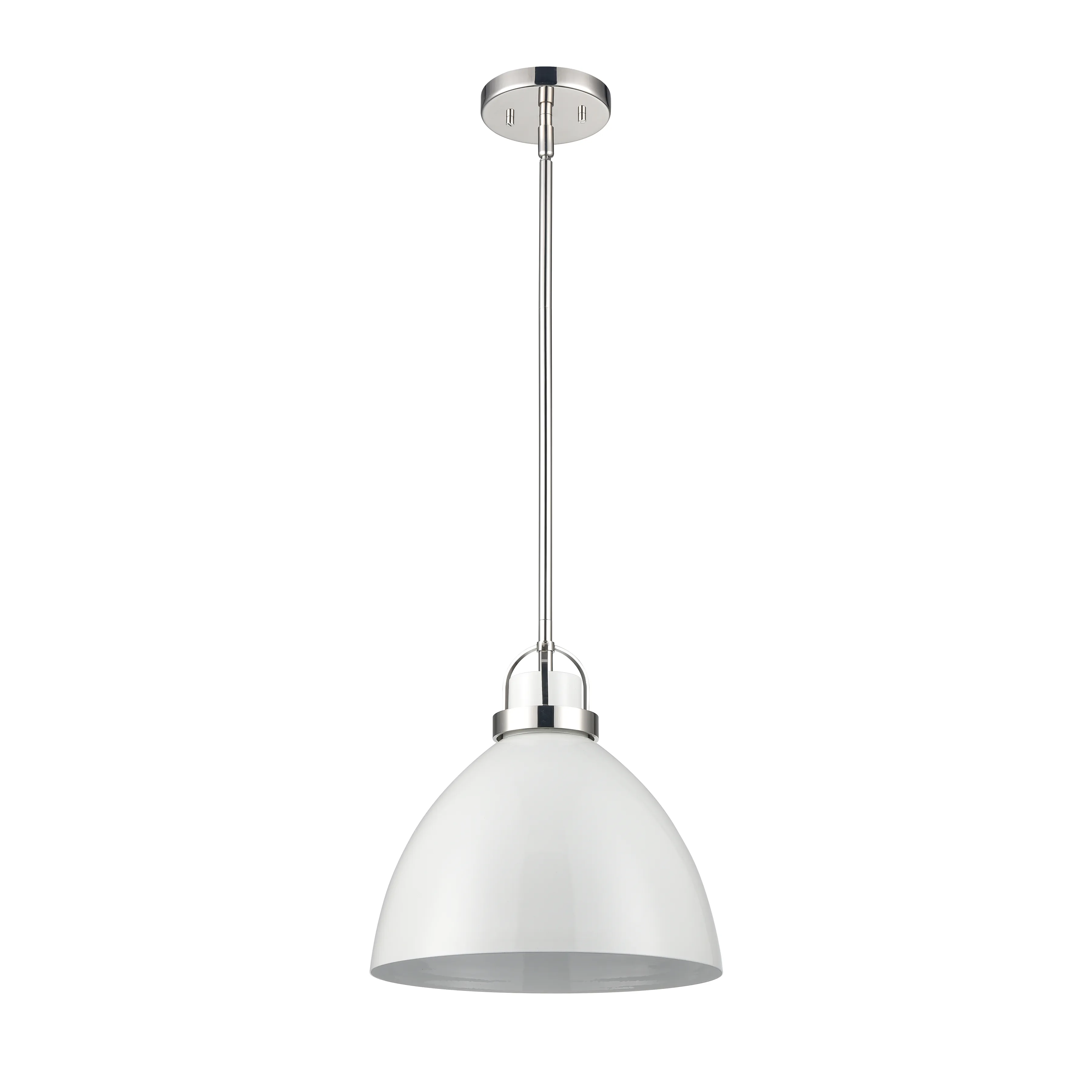 Somerville 12" Wide 1-Light Pendant - Gloss White