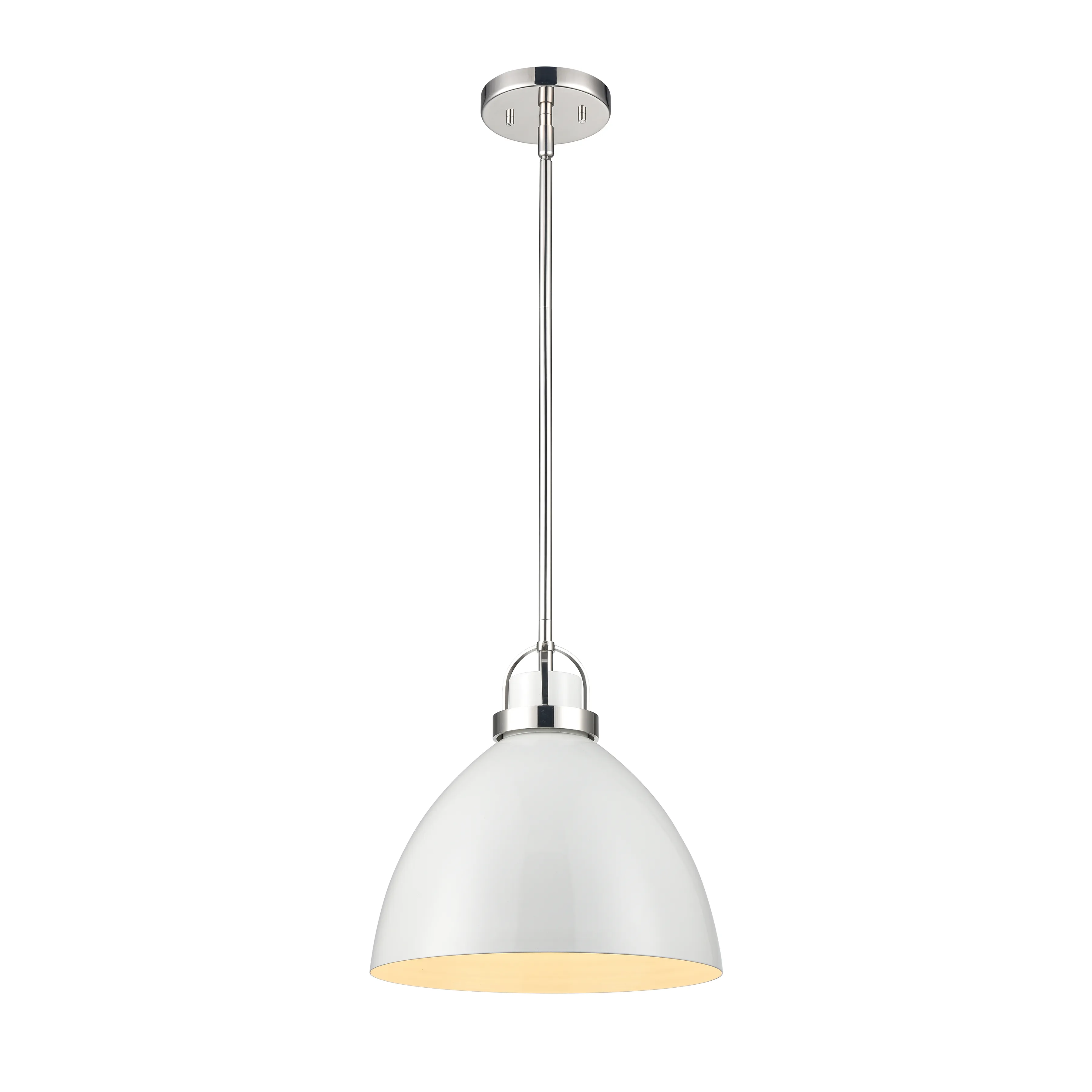 Somerville 12" Wide 1-Light Pendant - Gloss White