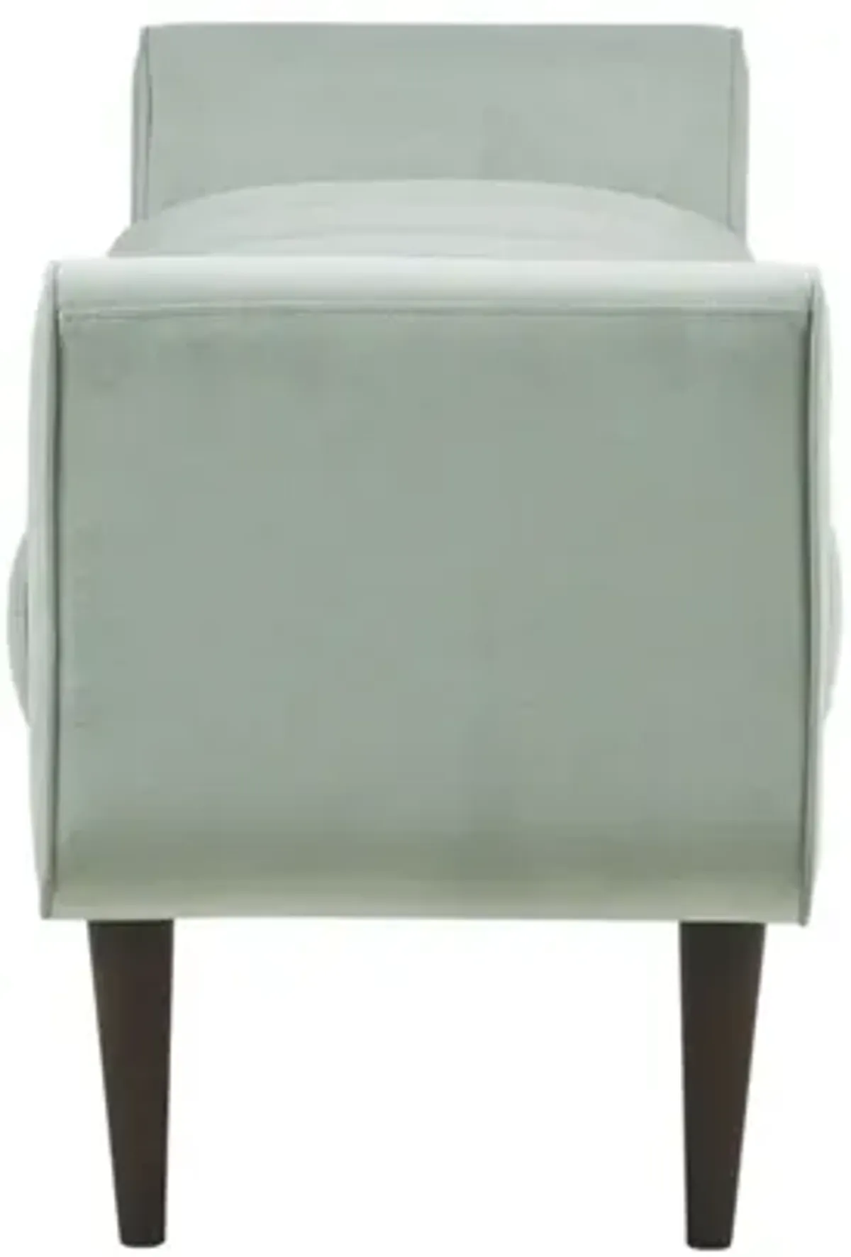 Madison Park Linea Seafoam Upholstered Modern Accent Bench