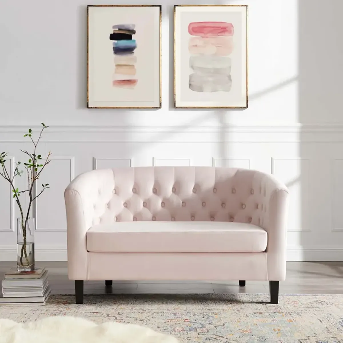 Prospect Performance Velvet Loveseat