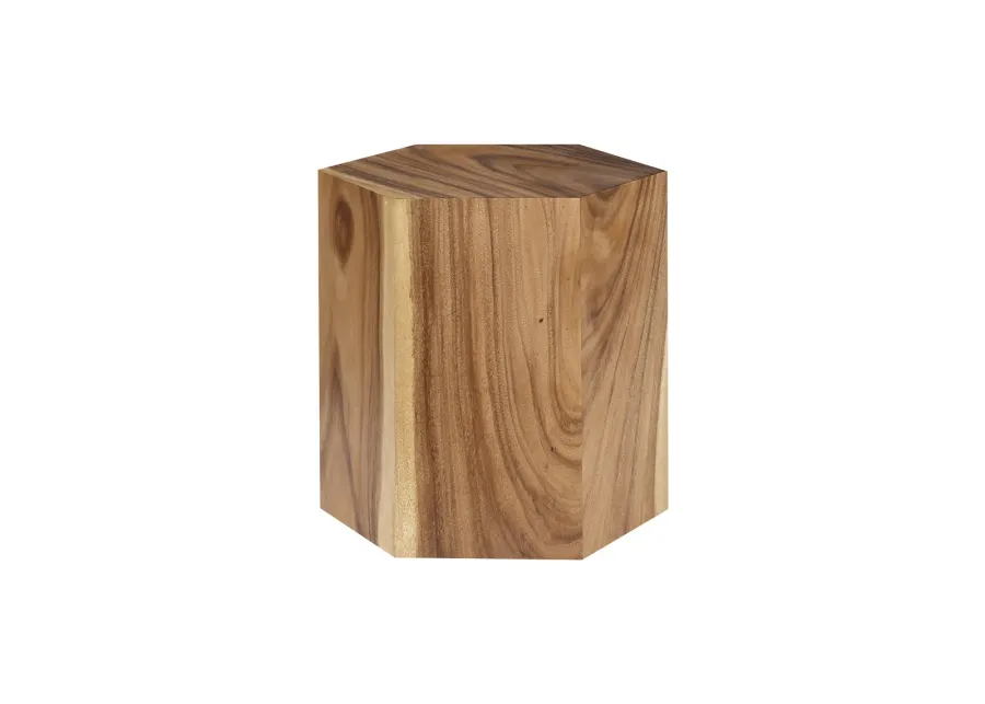 Honeycomb Side Table, Chamcha Wood, MD