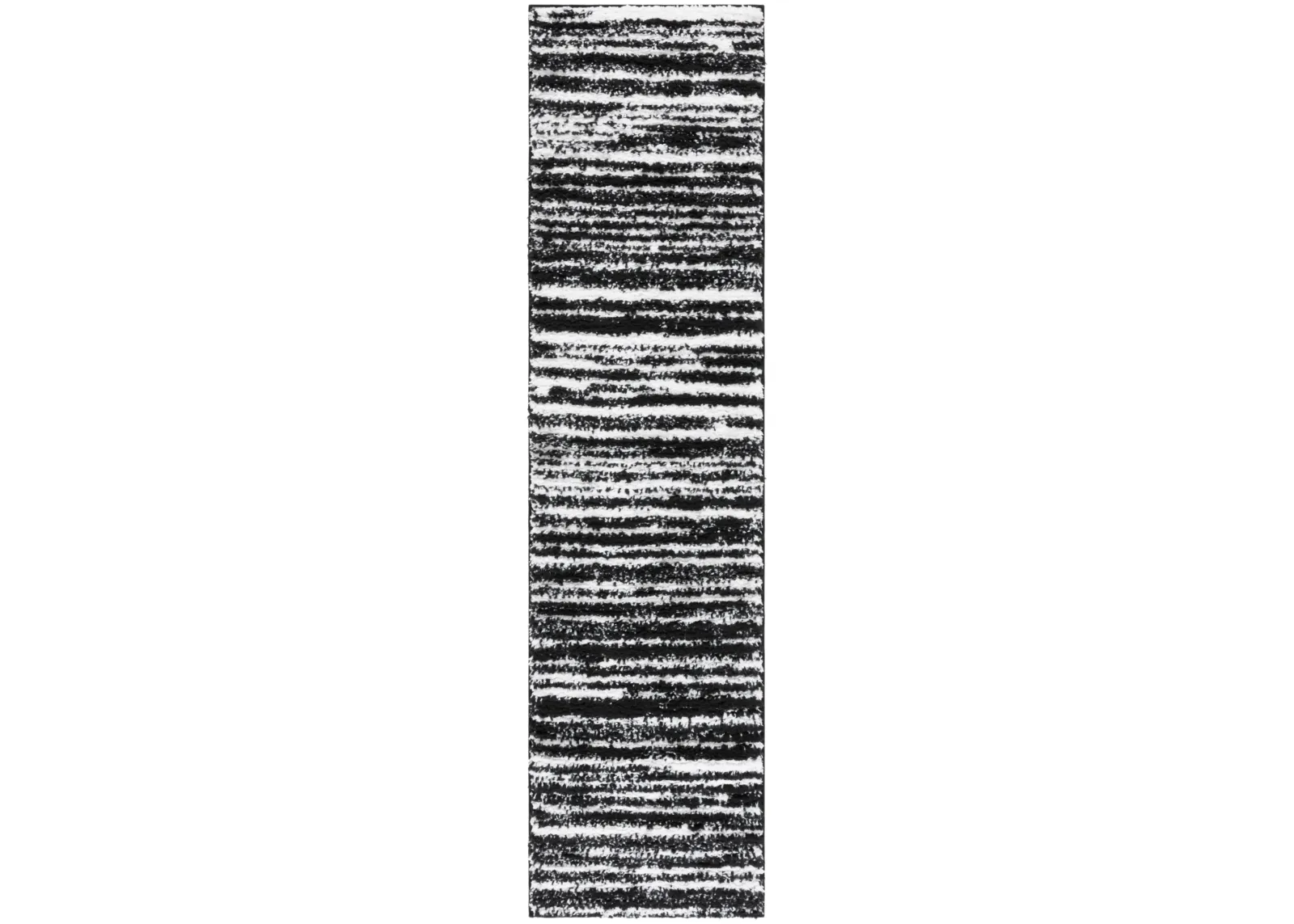 RUMI SHAG 110 BLACK  2'-2' x 8' Runner Rug