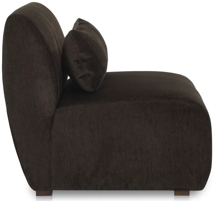 Amelia Slipper Chair Espresso