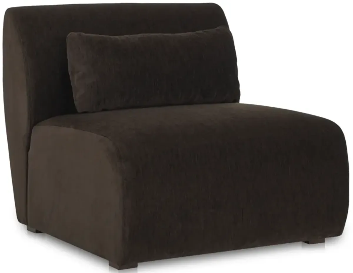 Amelia Slipper Chair Espresso