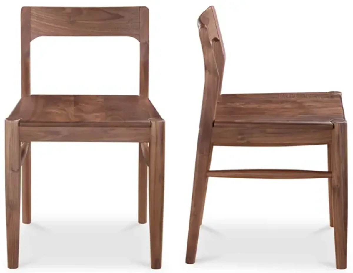 OWING DINING CHAIR WALNUT-SET OF TWO