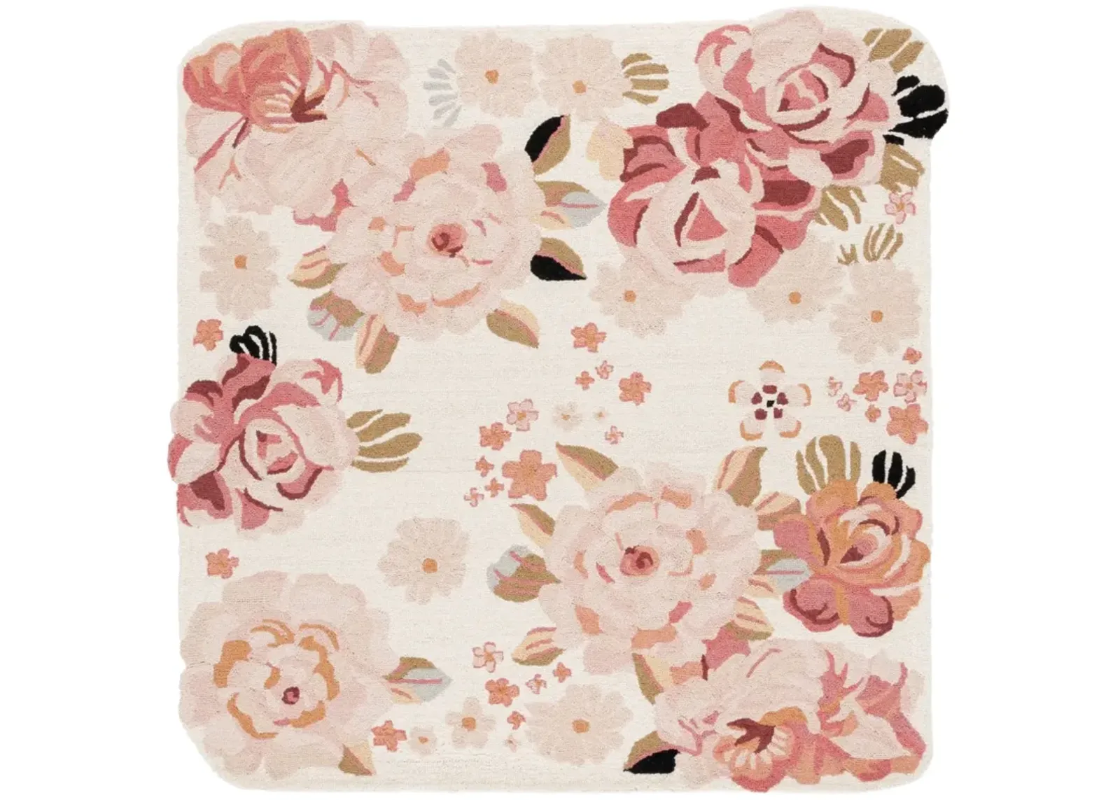 JARDIN 737 IVORY  6' x 6' Square Square Rug