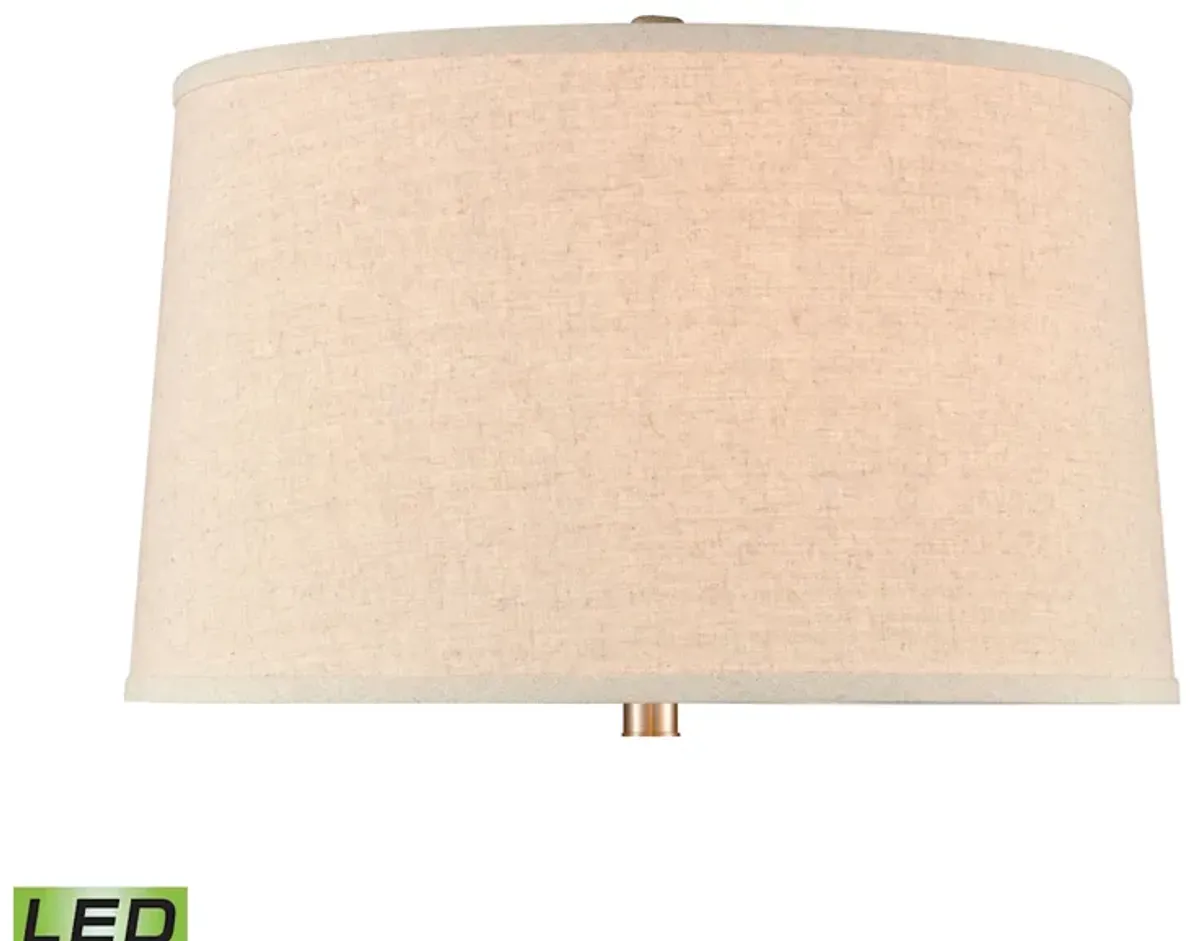 Bartlet Fields 34'' High 1-Light Table Lamp - White - Includes LED Bulb