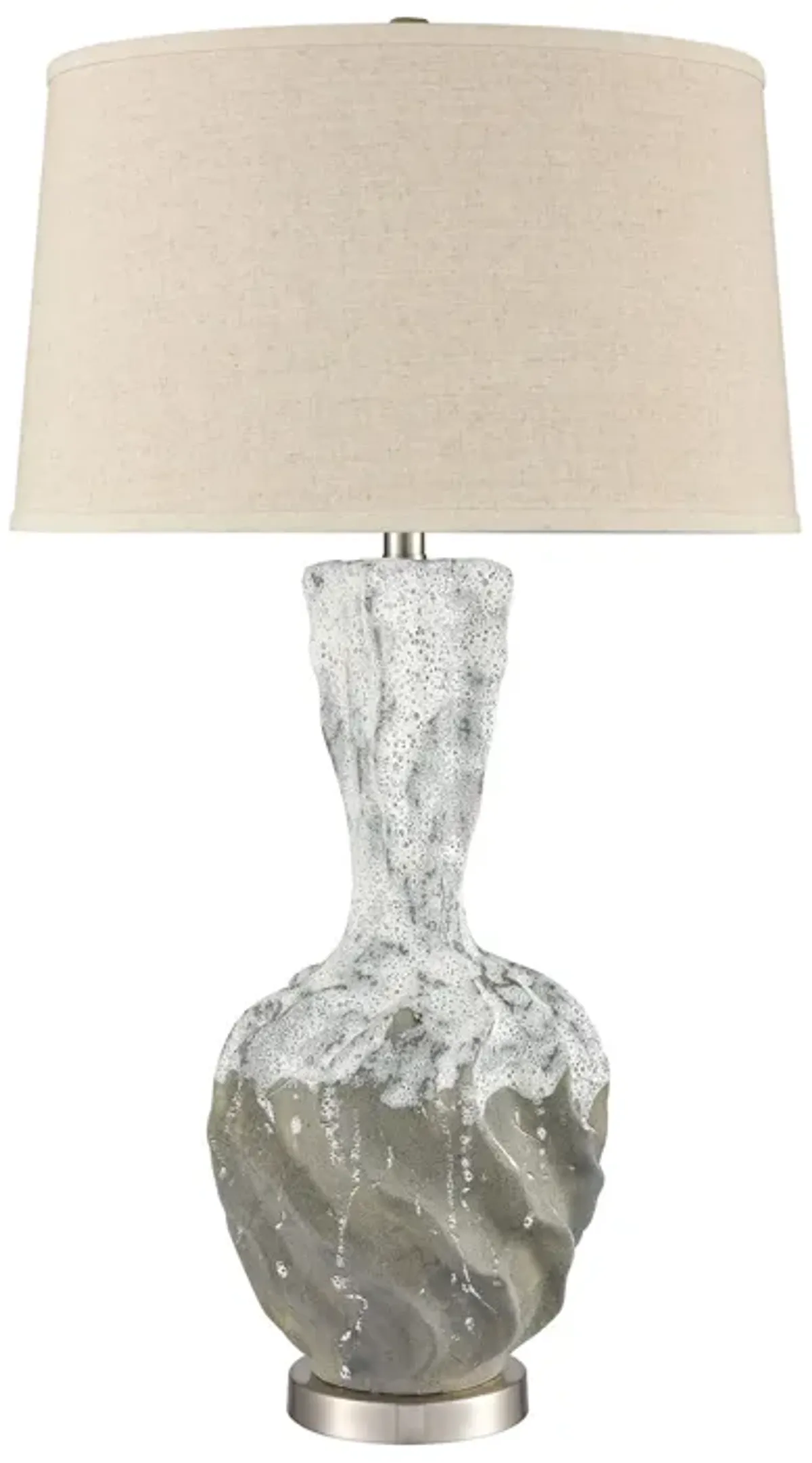 Bartlet Fields 34'' High 1-Light Table Lamp - White - Includes LED Bulb