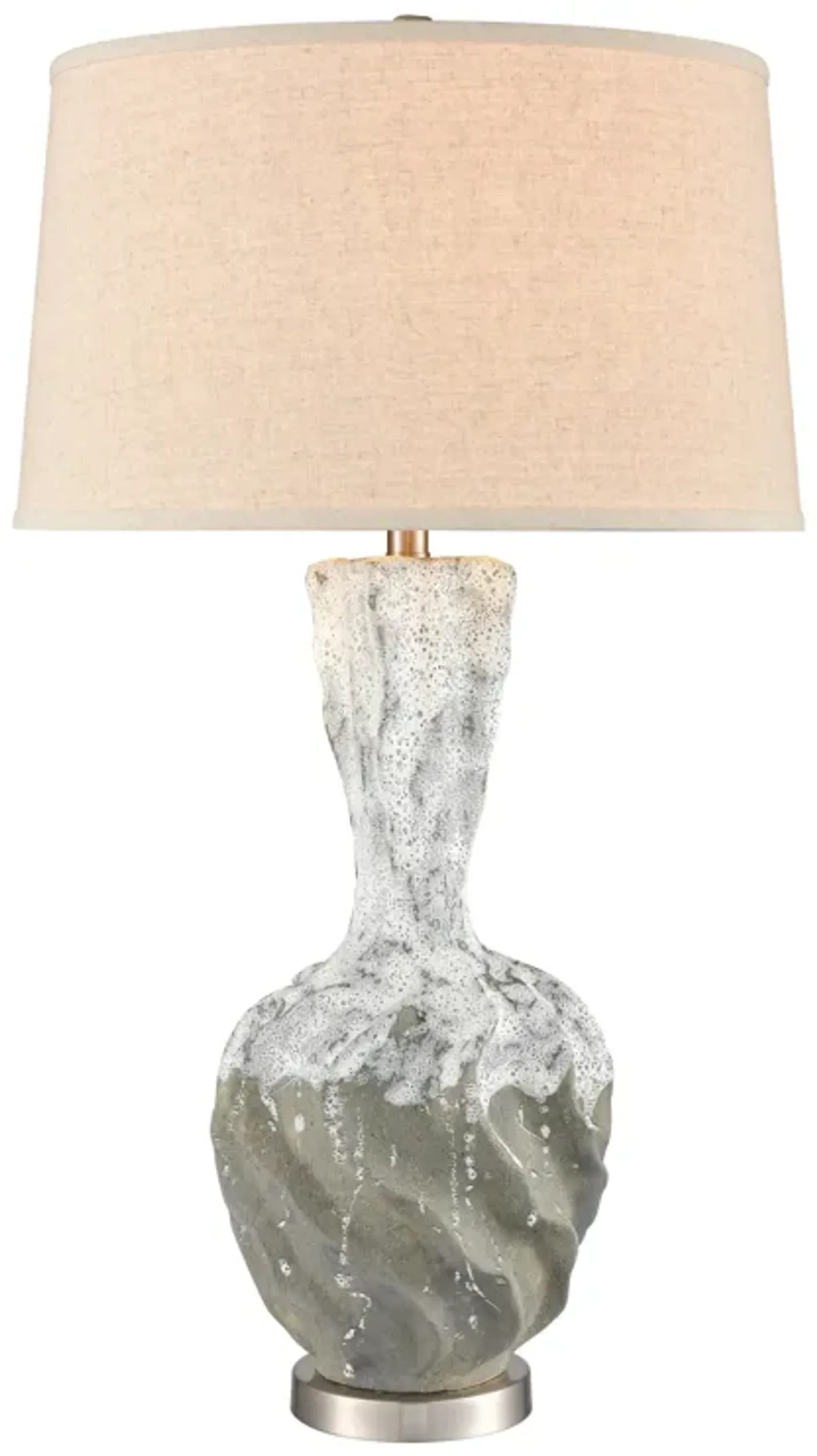 Bartlet Fields 34'' High 1-Light Table Lamp - White - Includes LED Bulb