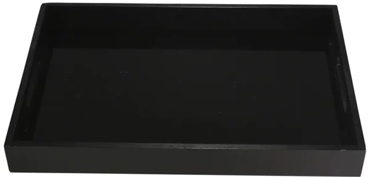 Black Glass Tray