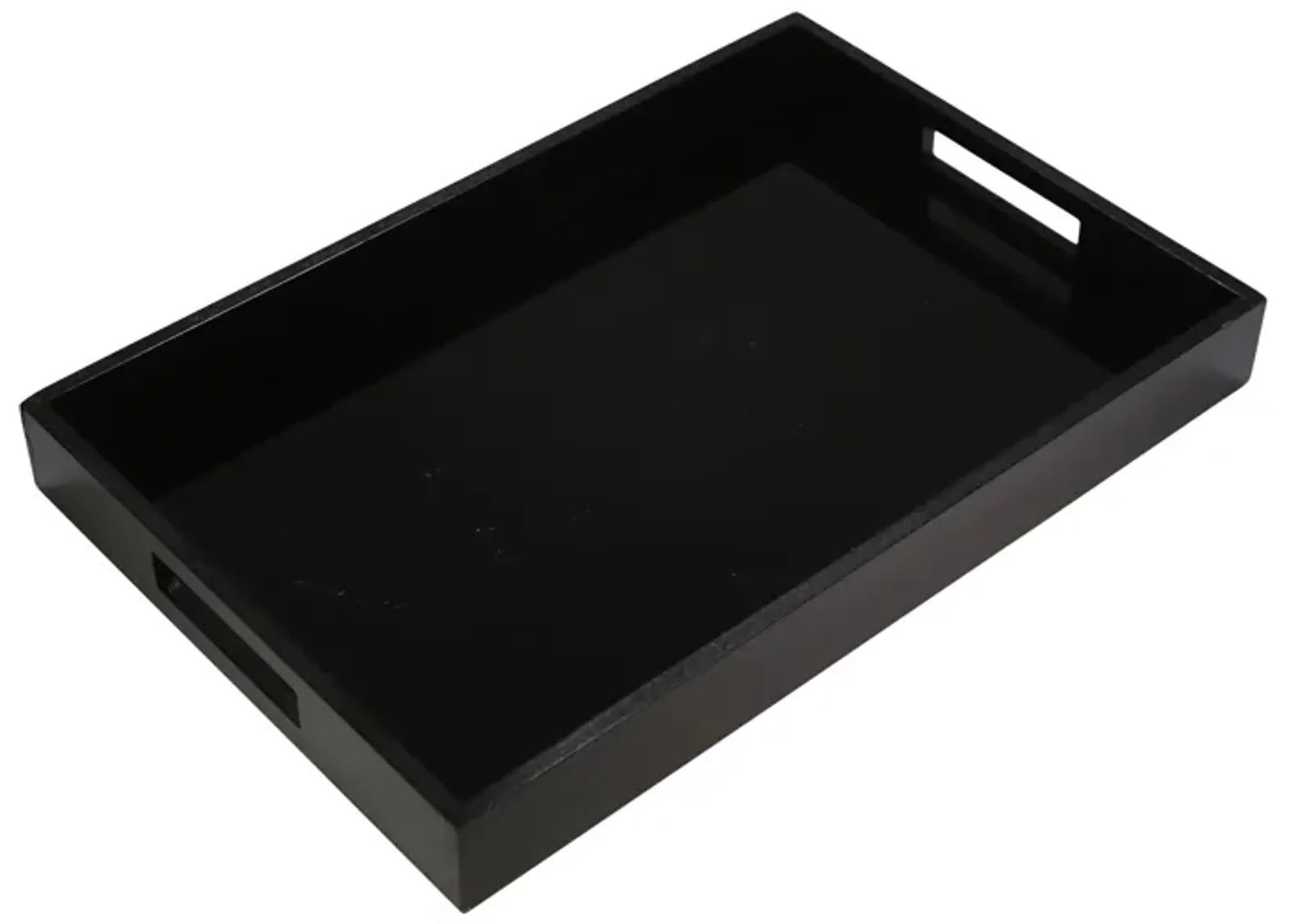 Black Glass Tray