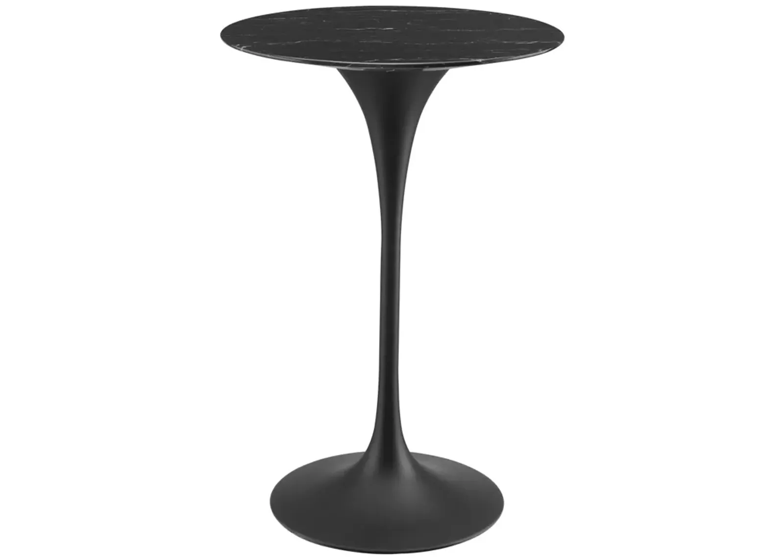 Lippa 28" Artificial Marble Bar Table