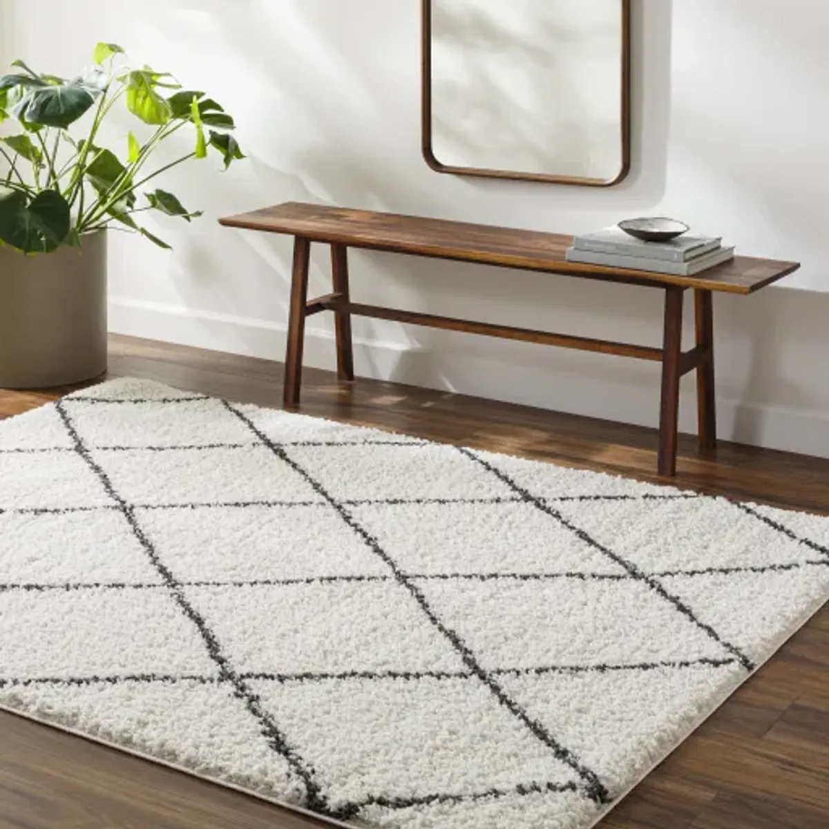 Birmingham BMM-2318 5'3" x 7' Machine Woven Rug