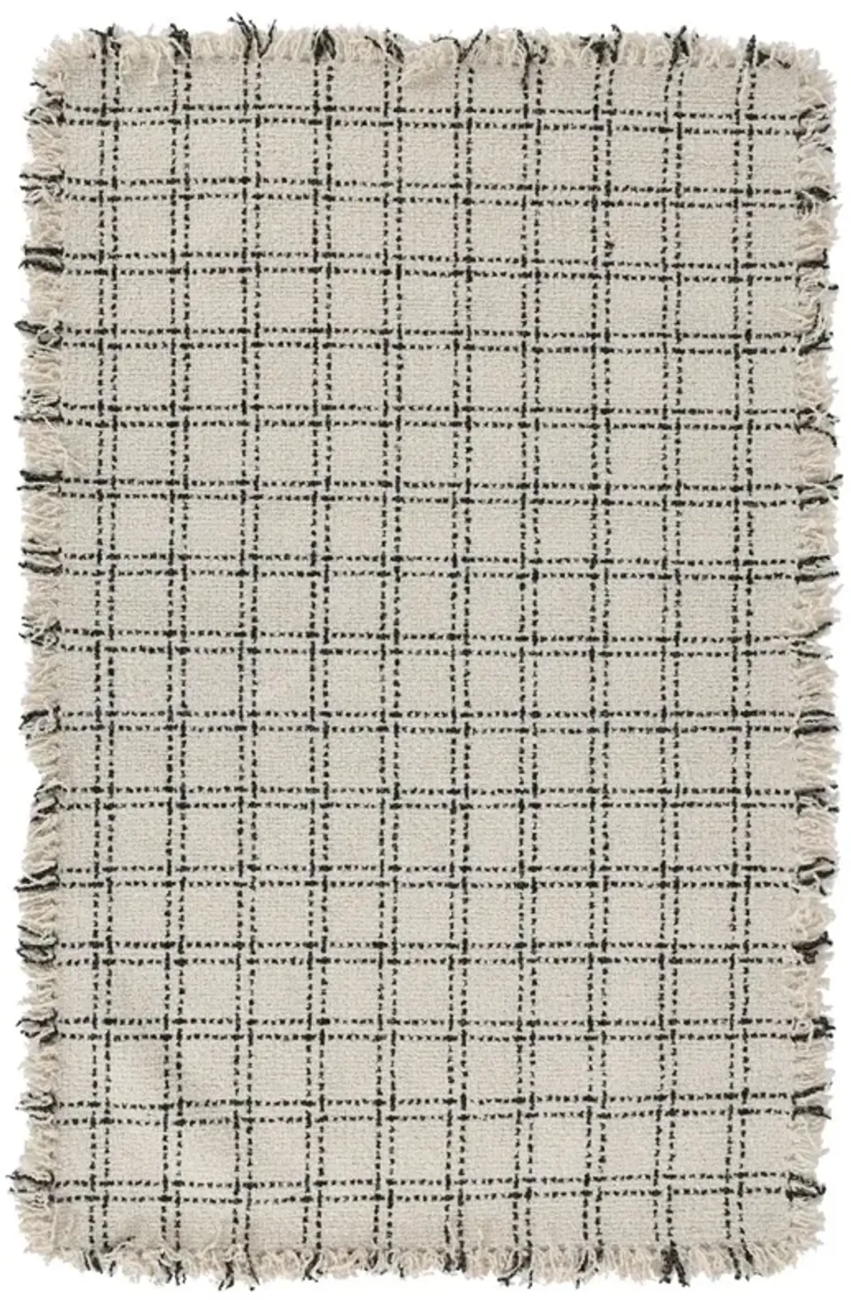 Bradbury Wool Check Ivory/Black 