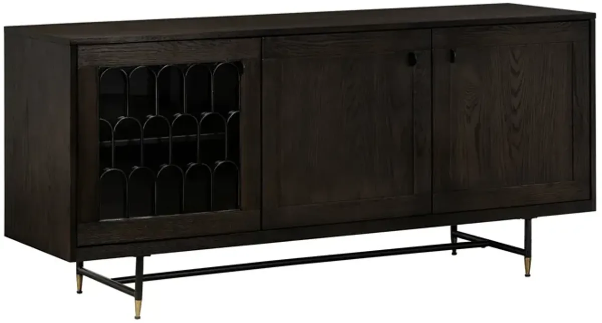 Gatsby Oak and Metal  Buffet Cabinet