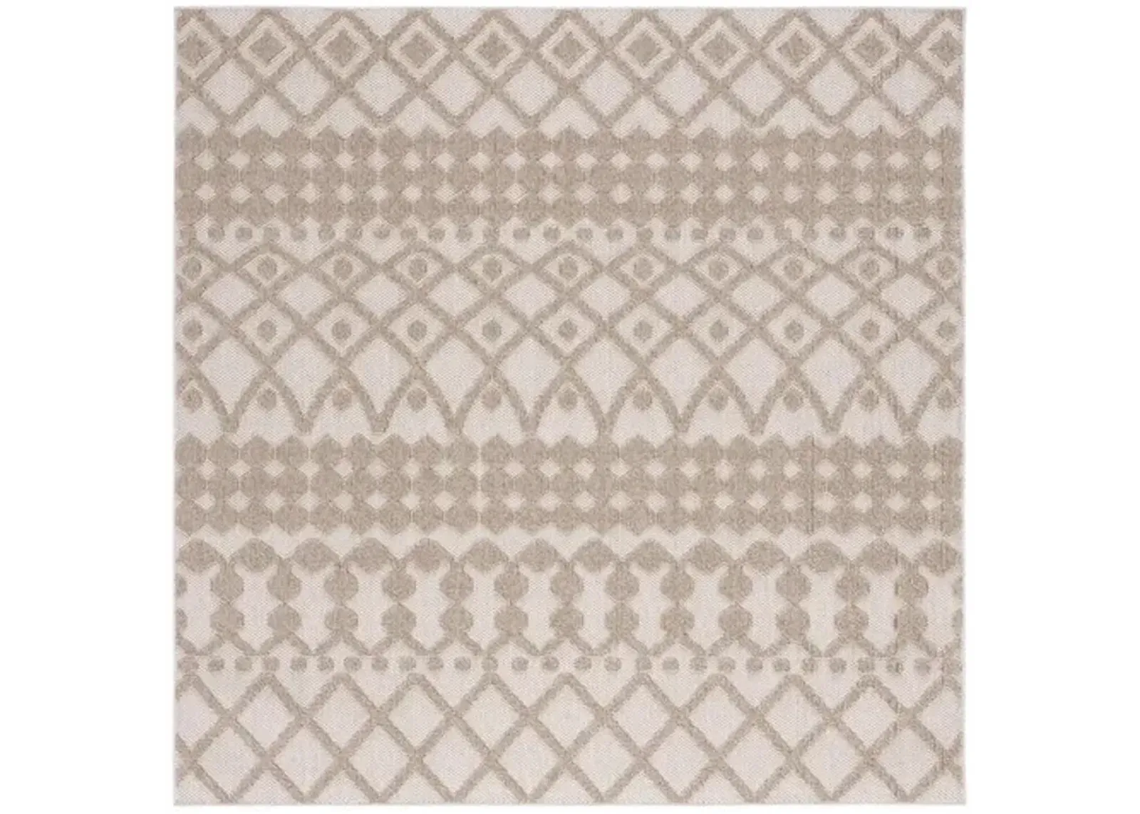 GLOBAL 206 Brown  6'-7' X 6'-7' Square Square Rug