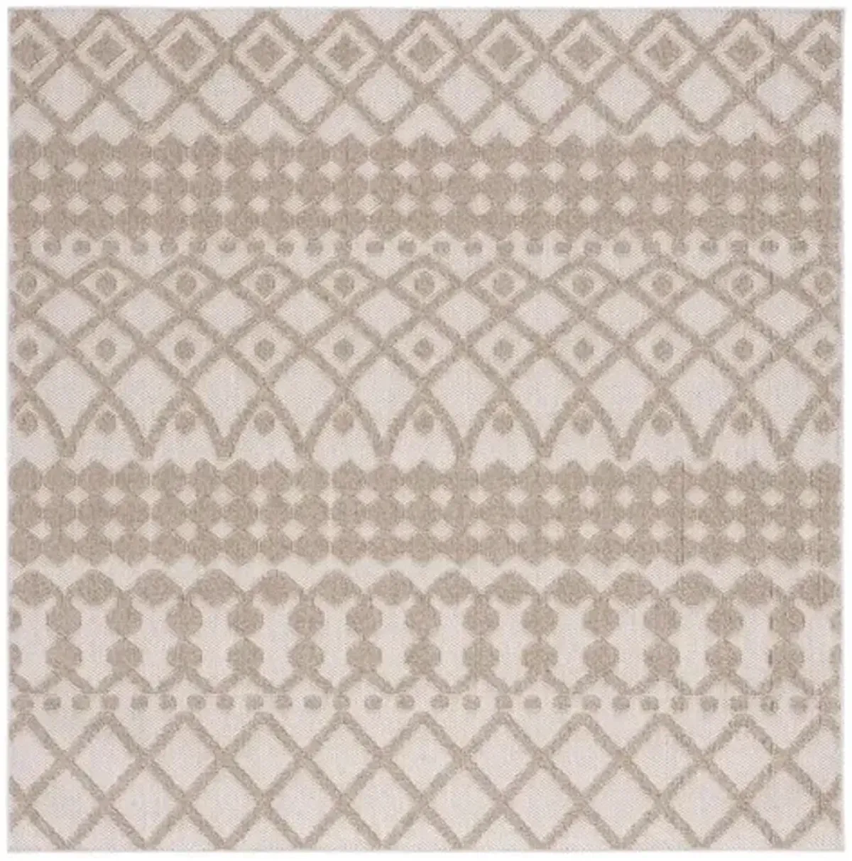 GLOBAL 206 Brown  6'-7' X 6'-7' Square Square Rug