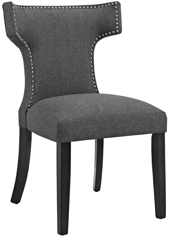 Curve Dining Side Chair Fabric Set of 2