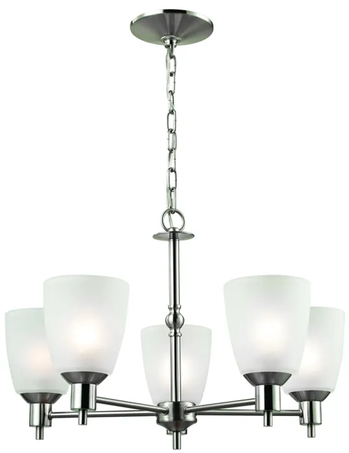 Jackson 22" Wide 5-Light Chandelier - Brushed Nickel