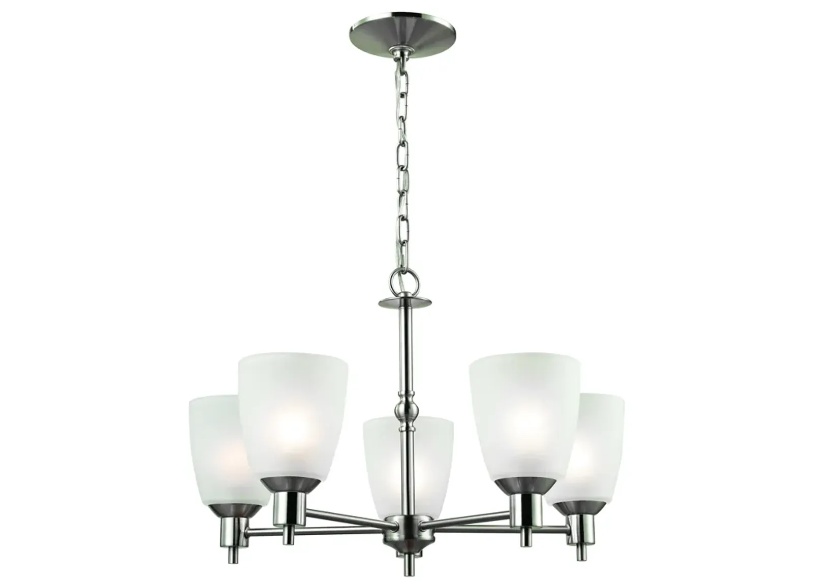 Jackson 22" Wide 5-Light Chandelier - Brushed Nickel