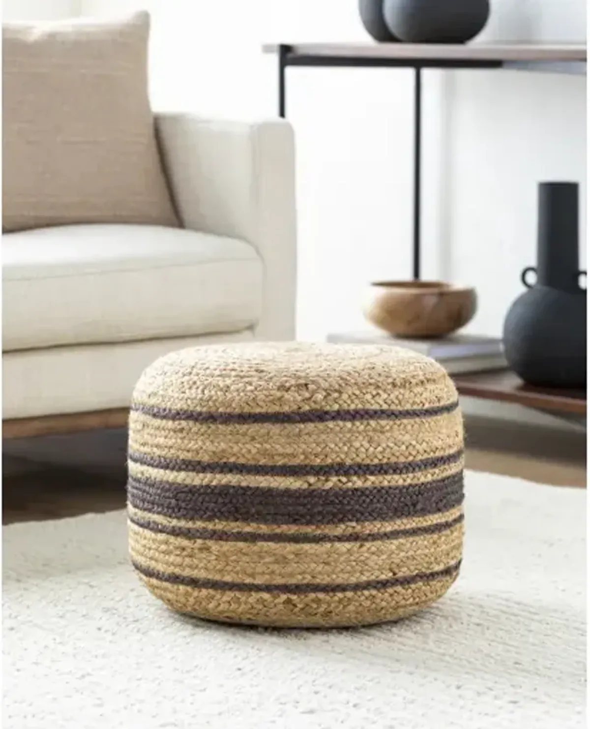 Kazan KZPF-001 14"H x 18"W x 18"D Pouf