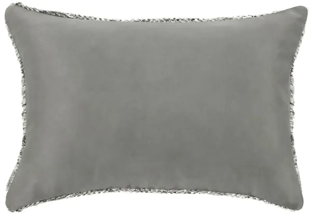 Ford 14"x20" Recycled Fabric Fabric Throw Pillow, Gray