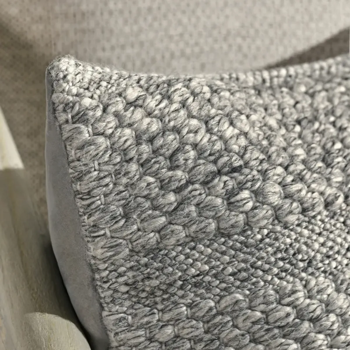 Ford 14"x20" Recycled Fabric Fabric Throw Pillow, Gray
