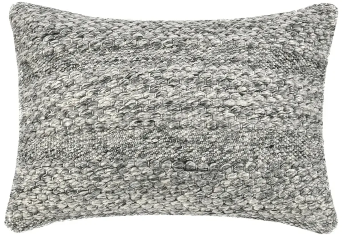 Ford 14"x20" Recycled Fabric Fabric Throw Pillow, Gray