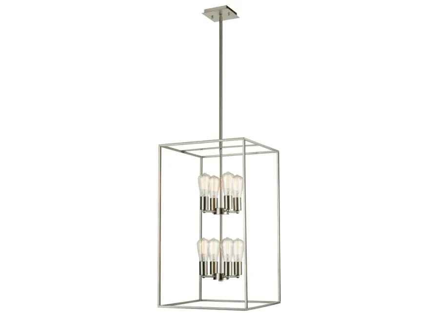 Williamsport 17" Wide 8-Light Pendant - Brushed Nickel