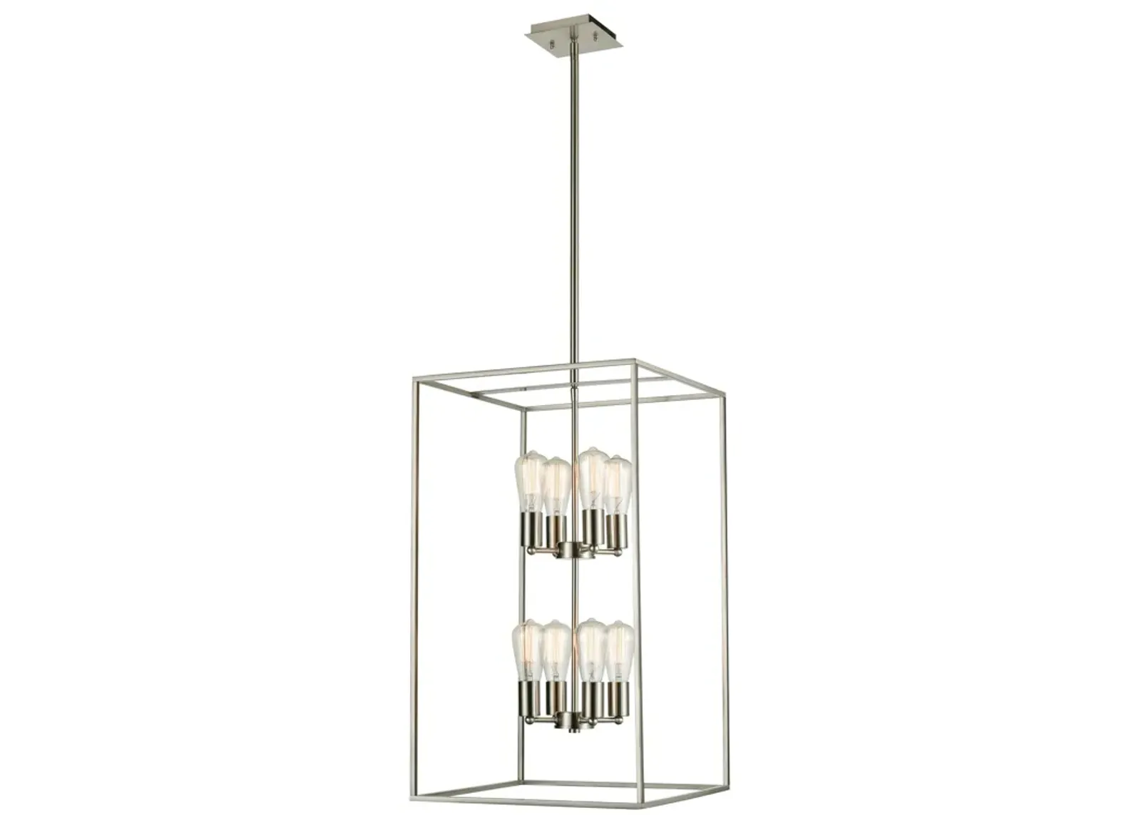 Williamsport 17" Wide 8-Light Pendant - Brushed Nickel