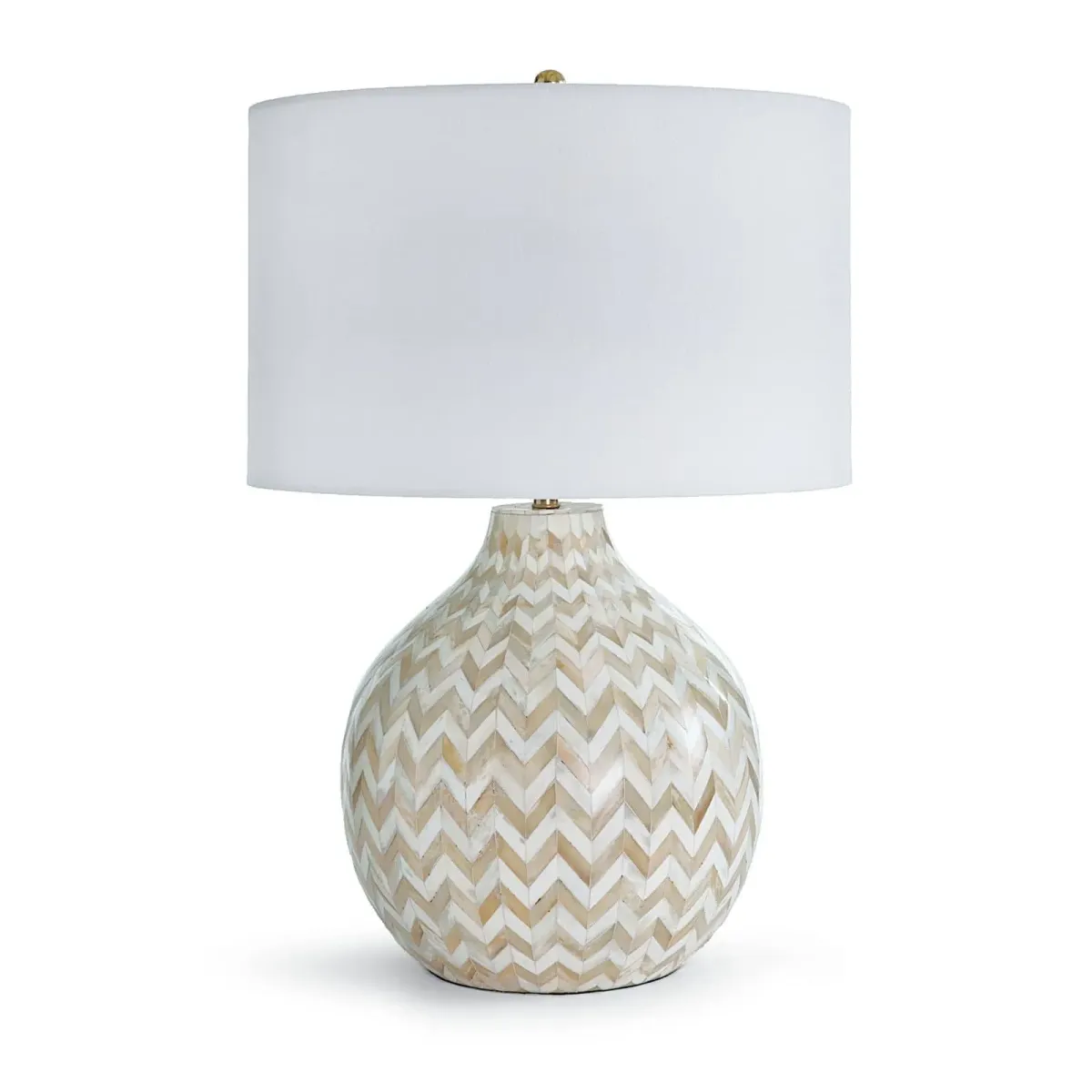 Chevron Bone Table Lamp (Natural)