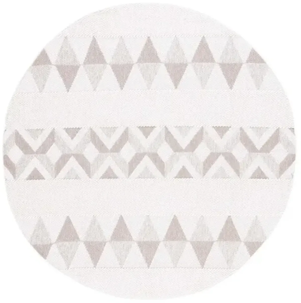 LOTUS 100 Beige 6'-7' X 6'-7' Round Round Rug