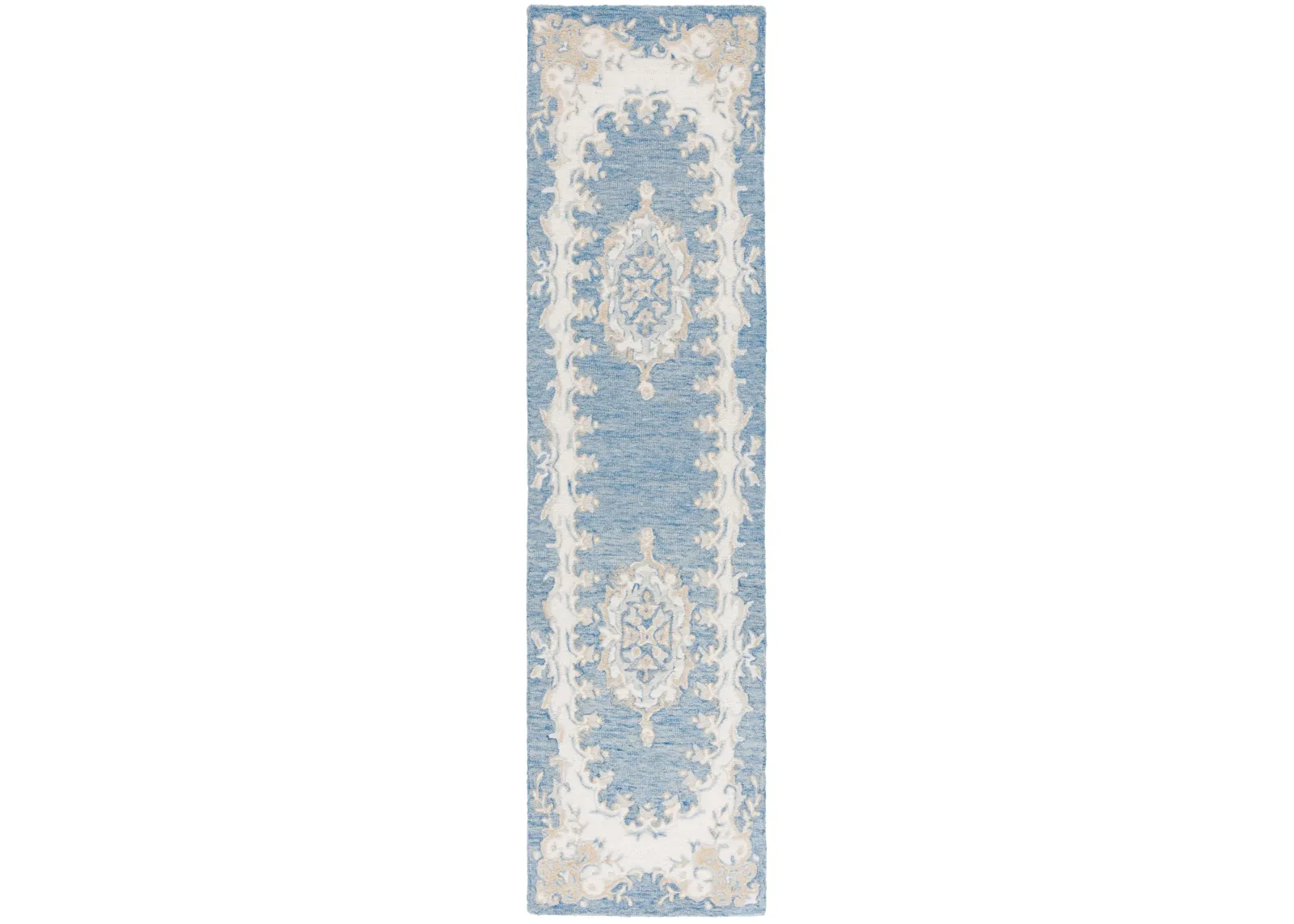 EBONY 121 BLUE  2'-3' x 9' Runner Rug